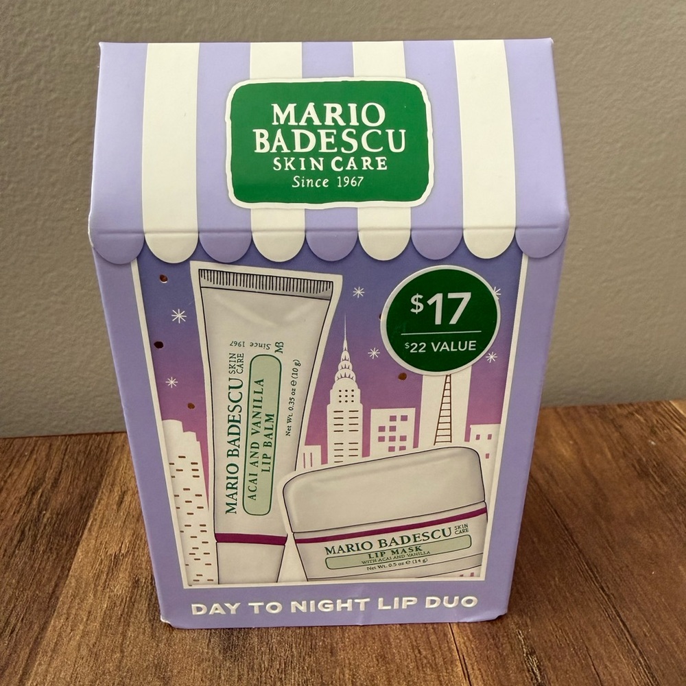 Mario Badescu Lip Balm and Lip Mask Set Acai Berry